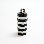 Black IP Steel Cylinder Pendant